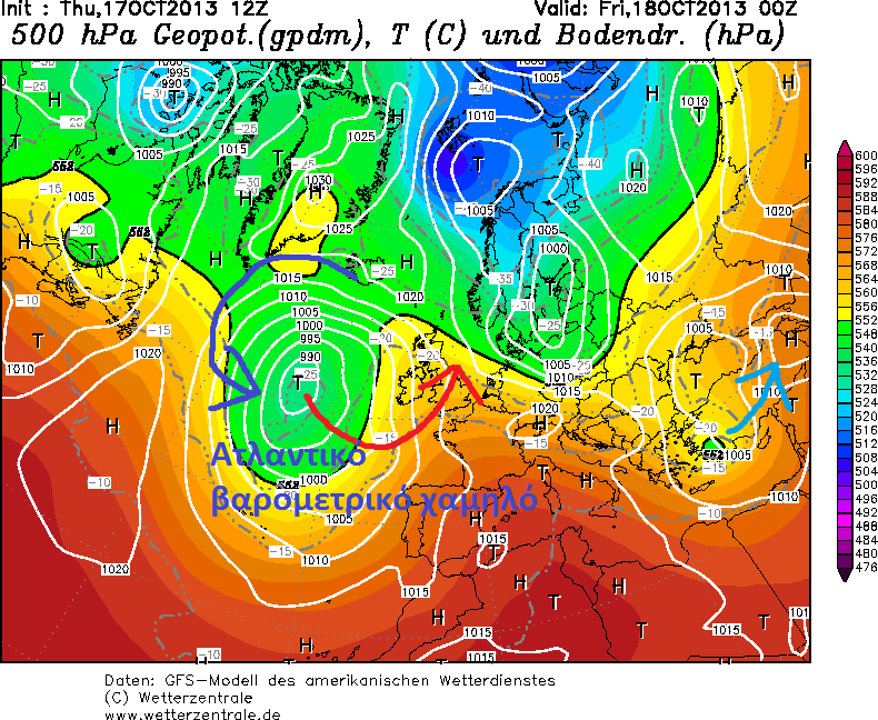 gfs500hPa-18-10-2013