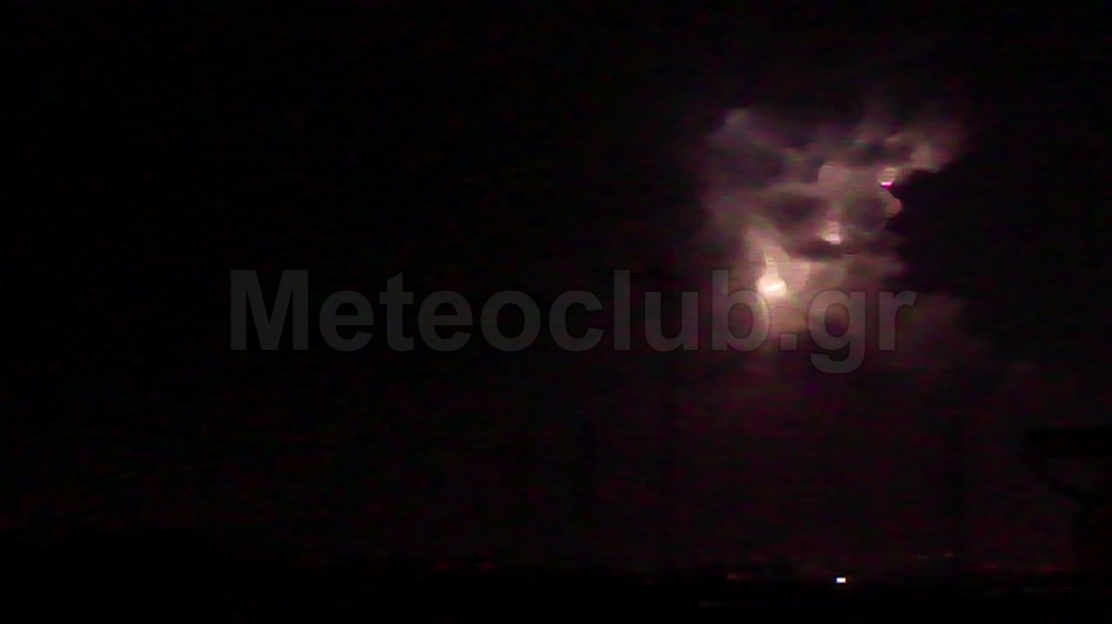 Πυρήνας καταιγίδας στον Σαρωνικό - Νύχτα 16ης προς 17ης Σεπτεμβρίου 2014